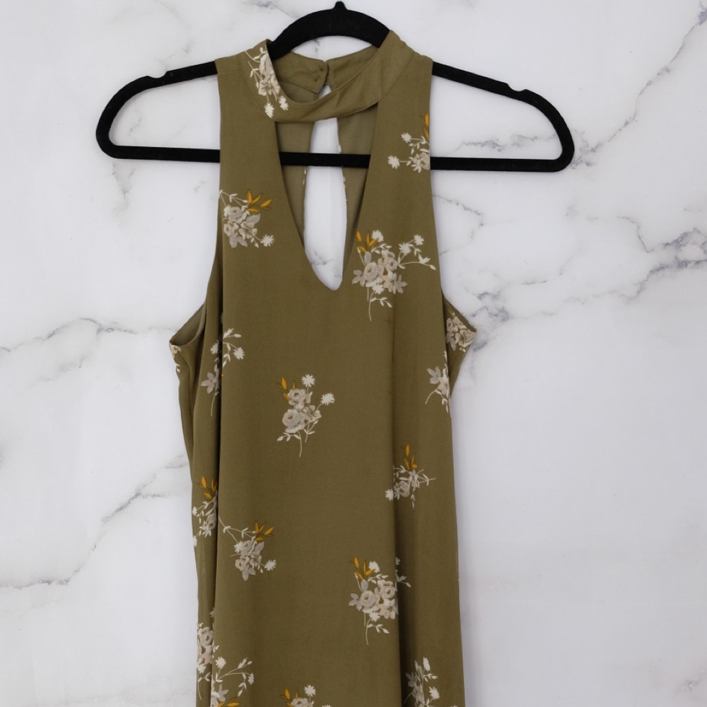Miami Spring Green Floral Dress